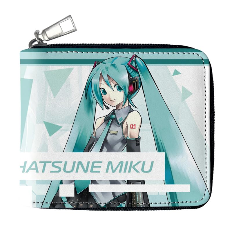Amazon | [witusu] 初音ミク miku 財布 二つ折り 大容量 PU
